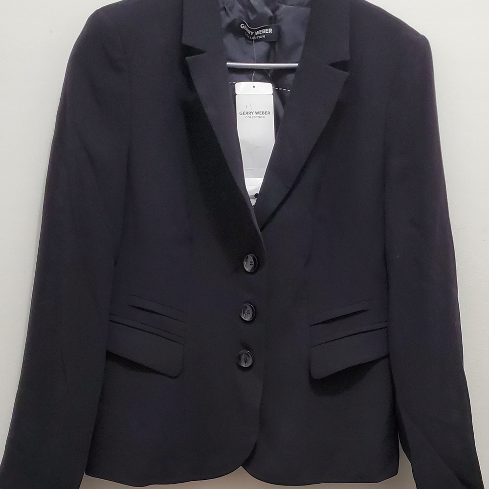GERRY WEBER Women Black Blazer